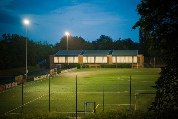 Sporthalle Kerschensteiner Berufsschulzentrum – Ansicht Südwest