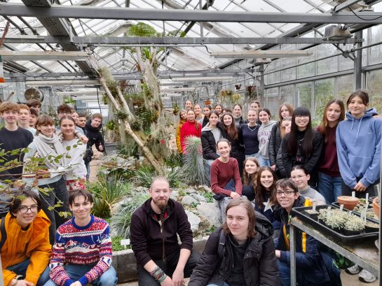 Exkursion botanischer Garten