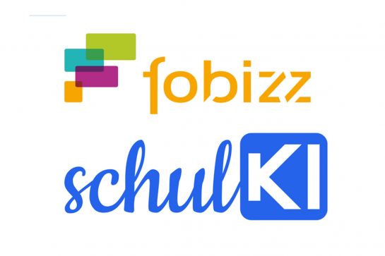 Logos von fobizz und schulKI