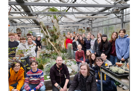 Exkursion botanischer Garten