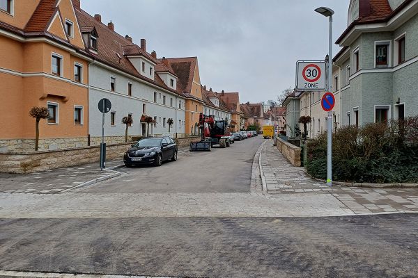 Fotografie - Fertiggestellte Maßnahme Margaretenau zwischen Lindenstraße und Prüfeninger Straße 