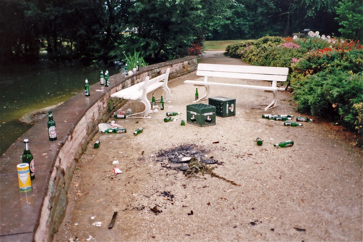 Fotografie - Vandalismus im Stadtpark