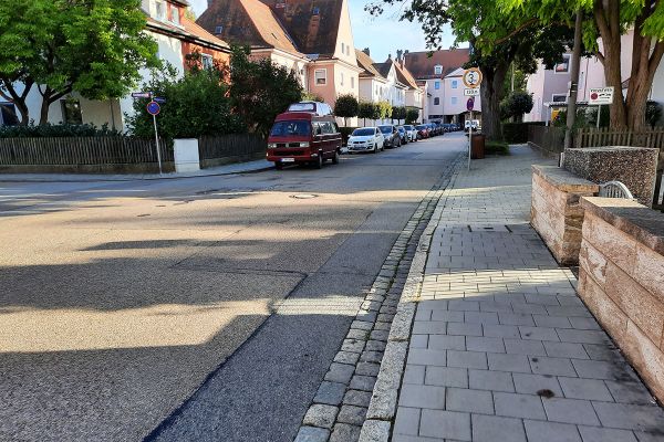 Fotografie - Maßnahme Margaretenau zwischen Lindenstraße und Prüfeninger Straße – Bestandsaufnahme