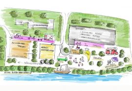 Grafik - Visualisierung der zukünftigen Mobilitätsdrehscheibe