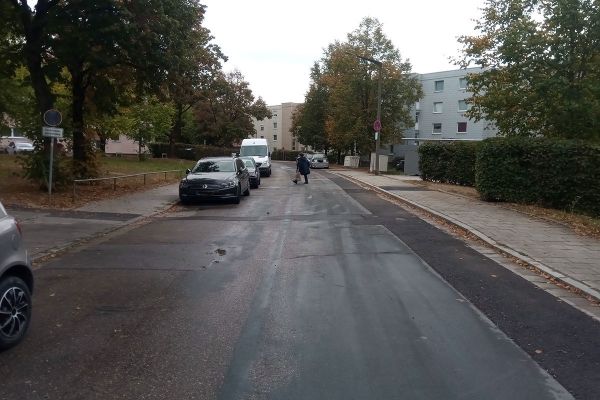 Fotografie - Blick in die Schlesierstraße