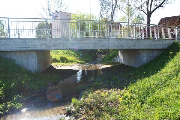 Hochwasserschutz Am Aubach - Höllgassenbrücke neu