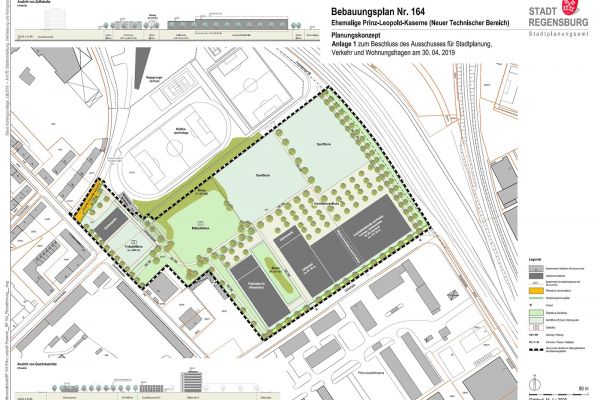 Planungskonzept für den nördlichen Bereich der ehemaligen Prinz-Leopold-Kaserne (Stand 19.09.2017)