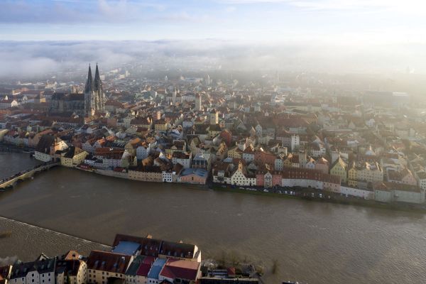 Fotografie - Hochwasser in Regensburg